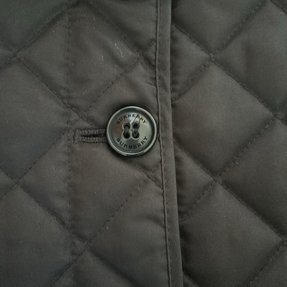 Burberry children size 4 black unisex quilted coat - Picture 4 of 8
